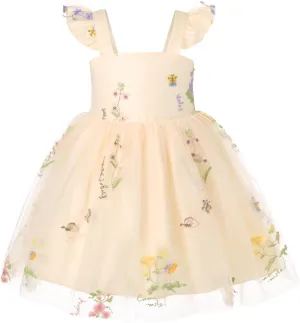 YOUNGER TREE Toddler Girl Tutu Dress Tulle Summer Dresses Party Princess Sundress for 1-6Y