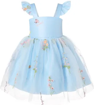 YOUNGER TREE Toddler Girl Tutu Dress Tulle Summer Dresses Party Princess Sundress for 1-6Y