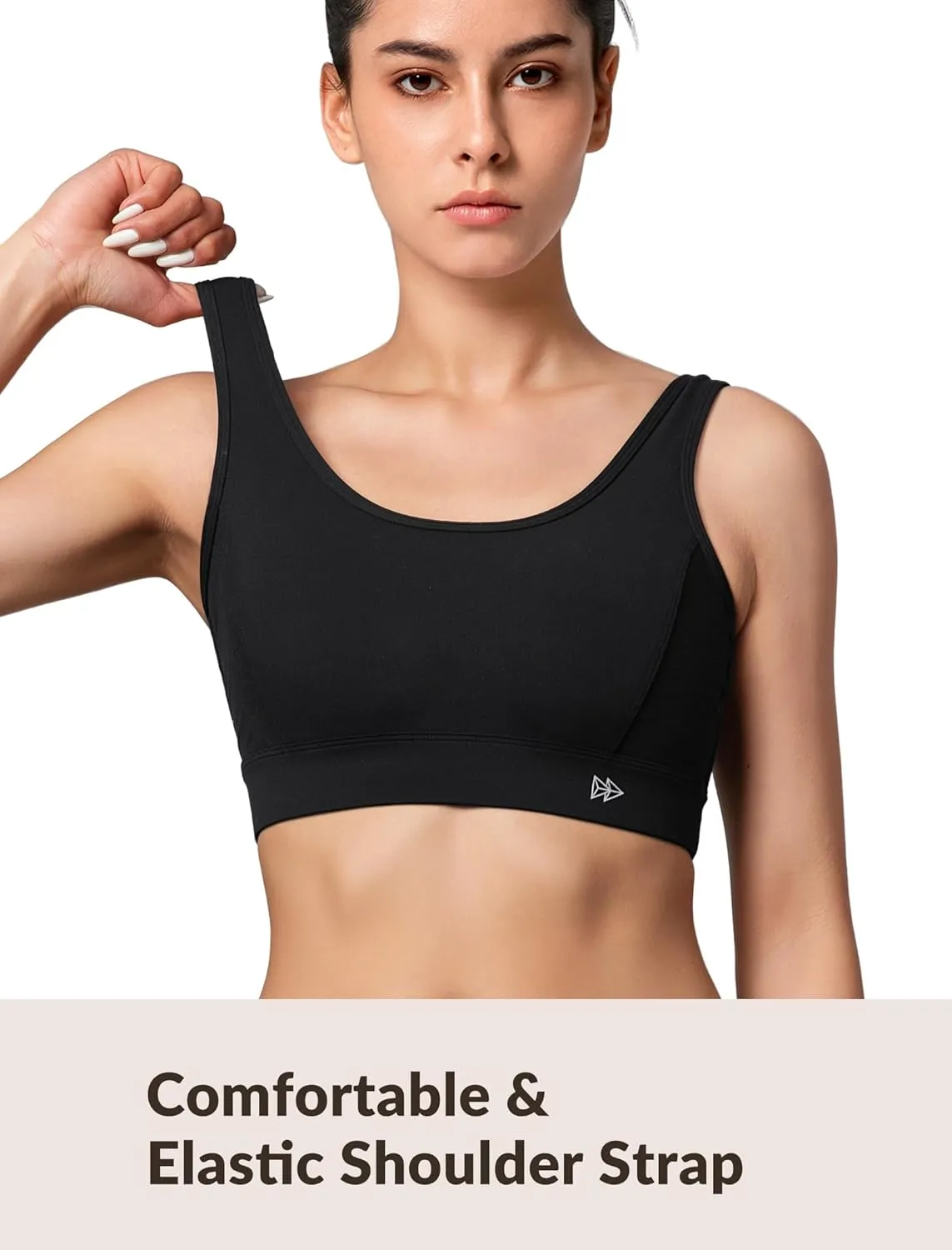 Yvette Sports Bras for Women Lightweight Series Yoga Bras Soft U Back Workout Tops with Detachable Pads