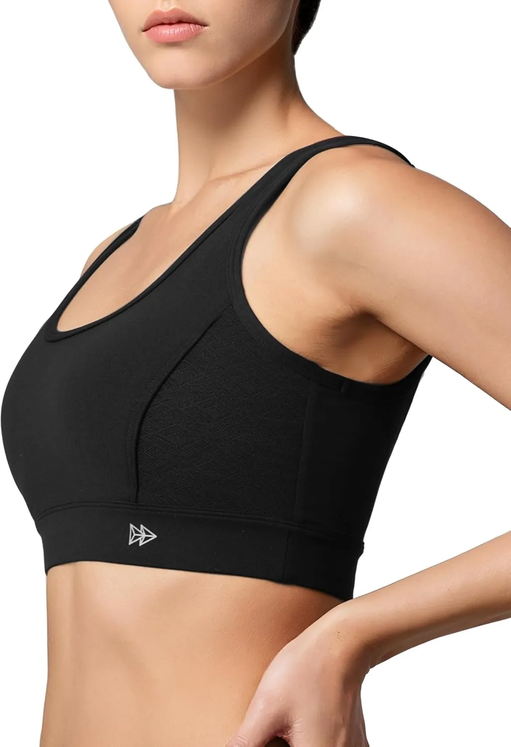 Yvette Sports Bras for Women Lightweight Series Yoga Bras Soft U Back Workout Tops with Detachable Pads
