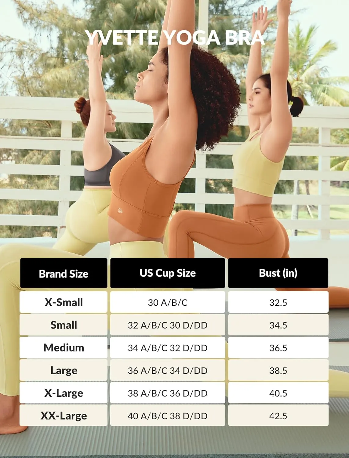 Yvette Sports Bras for Women Lightweight Series Yoga Bras Soft U Back Workout Tops with Detachable Pads