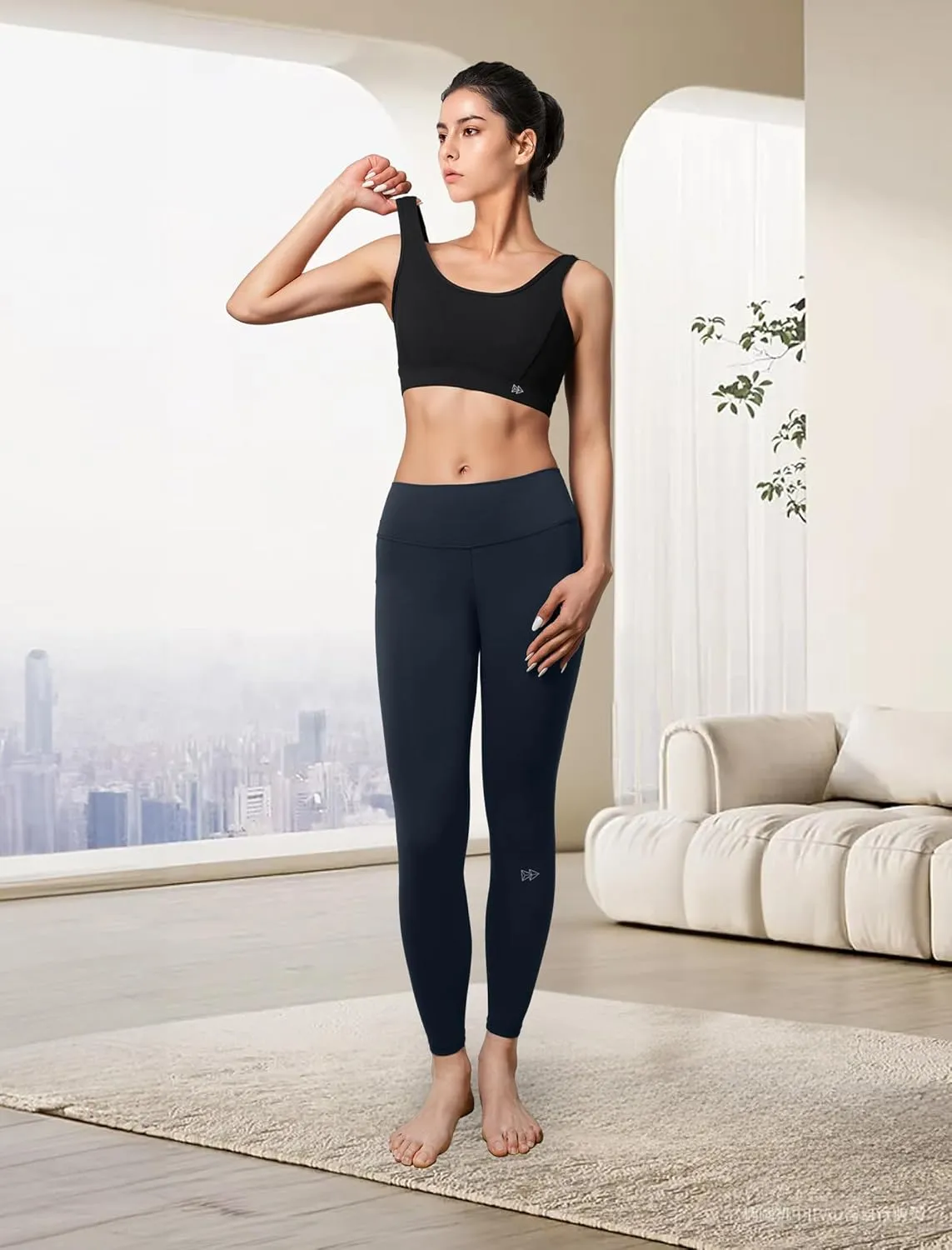 Yvette Sports Bras for Women Lightweight Series Yoga Bras Soft U Back Workout Tops with Detachable Pads